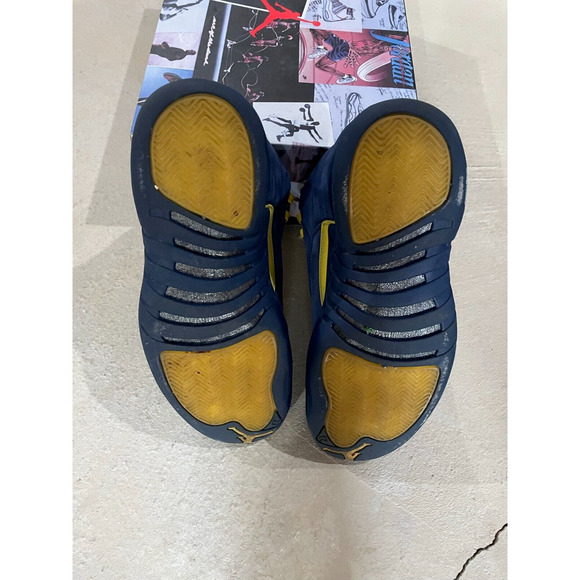 Size 10.5 Jordan 12 Retro Pe Michigan Psny Navy Maize Style AA1233-808572 main image 7